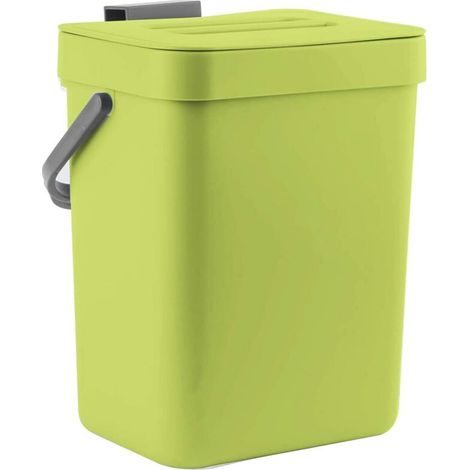 Küchenabfalleimer, Wandmontage, 3 l/0,8 gal, grün