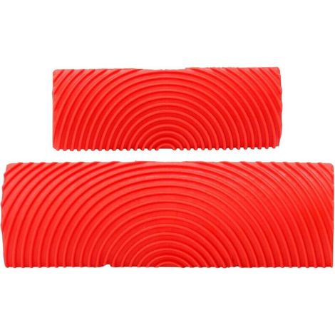 Set mit 2 zylindrischen Gummipinseln in Holzoptik für Heimwerkerprojekte, ideal zum Dekorieren von Wänden und Böden. Einfache Anwendung.