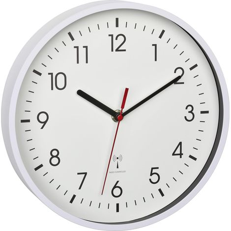 TFA Dostmann 60.3550.02 - Reloj de Pared analógico analógico (245 x 245 x 42 mm), Color Blanco