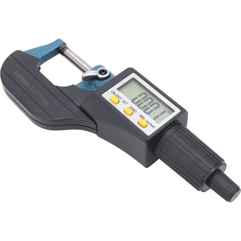 Micromètre numérique en alliage chromé à faible erreur, résolution de 0,001 mm (025 mm) (1/5)