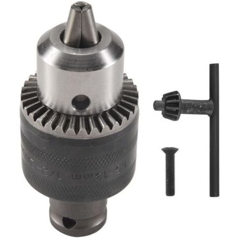 NALOOKAMIC  Adaptateur Mandrin Perceuse 1 5 à 13 Mm 1 2 Pouce Clé à Choc pour Perceuses Électriques