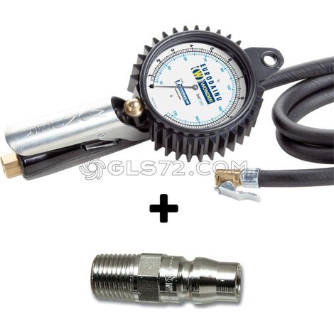 MANOMETRO PISTOLA INFLADOR NEUMATICOS WONDER BAR PSI MICHELIN + RAPIDA 1/4 JAPAN (1/5)