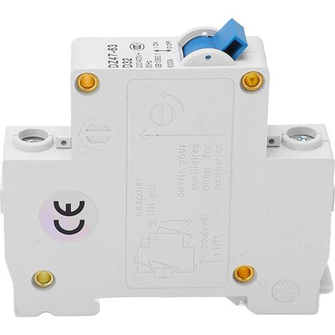 Disjoncteur miniature, sectionneur de courant, montage sur rail DIN, monophasé, 230 V/400 V, pouvoir de coupure de 32 A à 6 000 A (1/5)