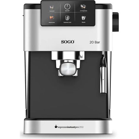 Kaffeemaschine Sogo Espresso Instant Pro1350 silber 1350 watt (1/3)