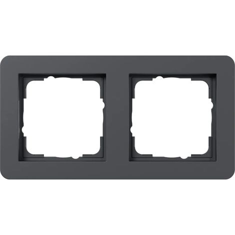 Gira Abdeckrahmen 2f Gira E1 Anthrazit [0212152], 0212 152