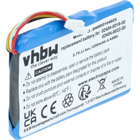 vhbw Akku Ersatz für Cisco 1UF553450-1-T0423, 02404-0022-00, LP553450, 02404-0019-00 für Videokamera Camcorder (1200 mAh, 3,7 V, Li-Ion) (1/5)