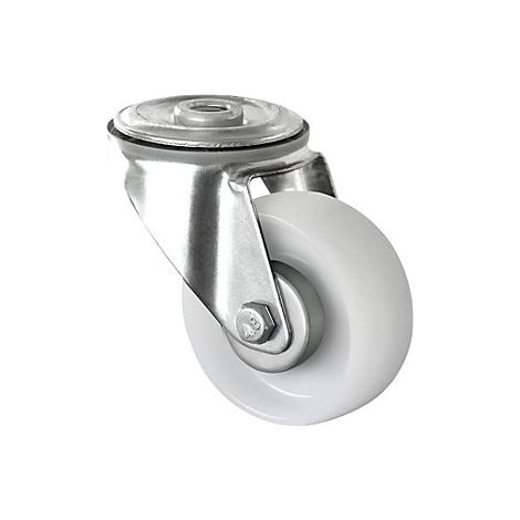 CASCOO Rückenlochlenkrolle ø 80 mm Serie N0N0 Rollenlager