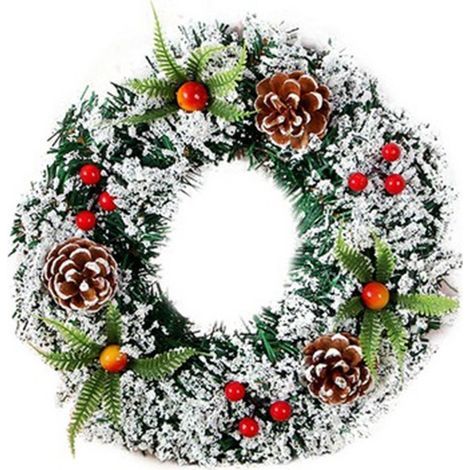 Künstlicher Weihnachtskranz 20 cm/30 cm/40 cm für die Haustür und die Hochzeitszeremonie (1/5)