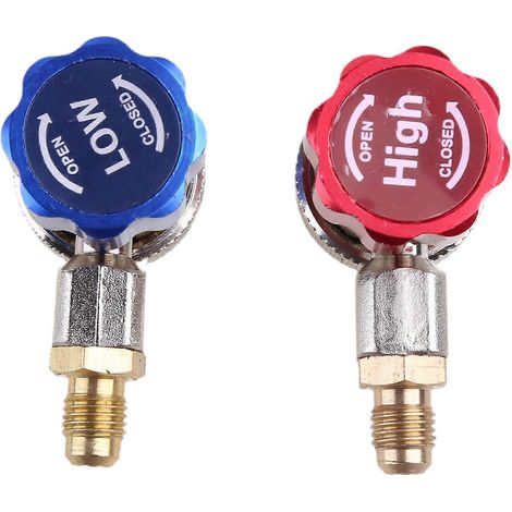 Adaptateurs de coupleurs rapides haute/basse pression pour connecteurs R-134A appariés, manomètre de climatisation (1/4)