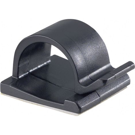 PB Fastener 5439-SW Clip de câble autocollant 5439-SW Plage de Ø du faisceau 15 mm (max) noir 1 pc(s