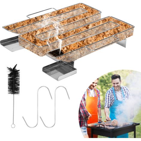 Jiubiaz Générateur de Fumée Froide pour Fumoir Fumage Viande Poisson avec Brosse Nettoyage Grille Barbecue (1/5)