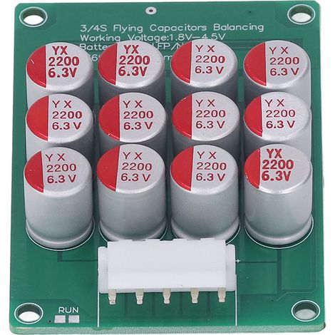 Égaliseur actif pour batterie 4S (avec faisceau de câbles) compatible avec les cellules ternaires/lithium-fer-phosphate de 1,8 V à 4,5 V. Sans boîtier.