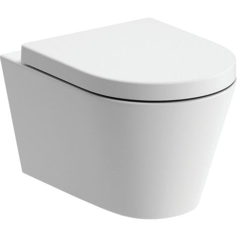 Signature Nazca Rimless Wall Hung Toilet (inc Soft Close Seat) (1/5)