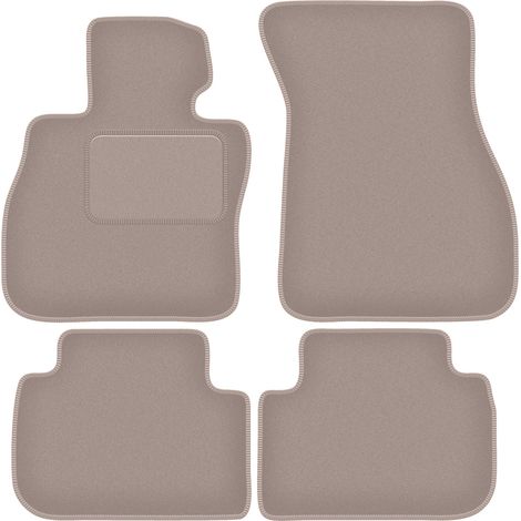 Beige Velours-Fußmatten für: BMW 2 F44 Coupé (2020-)