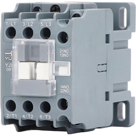 9A Universal-Wechselstromschütz 1Ö 1Ö Hilfskontakt Elektrischer Schütz 35mm Schienenmontage YJX2‑0911 A (1/4)