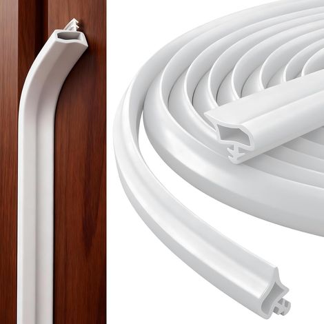 Joint d'étanchéité insonorisant pour porte de 6 mètres Joint d'étanchéité en caoutchouc anti-poussière pour porte et fenêtre (blanc) (1/5)