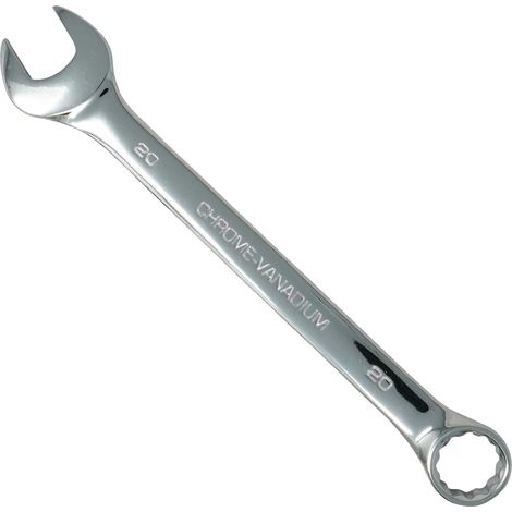 Dapetz ® 20mm Combination Spanner Fixed Head Open End Ring Wrench Mirror Polished Chrome Vanadium Steel Metric Hand Tool Heavy Duty (1/5)