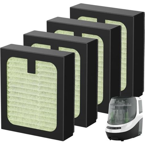 LYERCW - Lot de 4 filtres HEPA pour lave-biberons Pro, de rechange pour purificateur d'air à poussière (1/5)