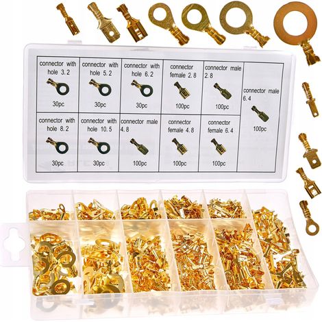 CONNETTORI PER CAVI AUTOMOBILISTICI SET DI CONNETTORI 750 MASCHI FEMMINE ROTONDI (1/5)
