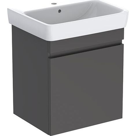 Meuble sous vasque+vasque céramique Geberit Renova Plan 600x616x480 mm lave (1/2)