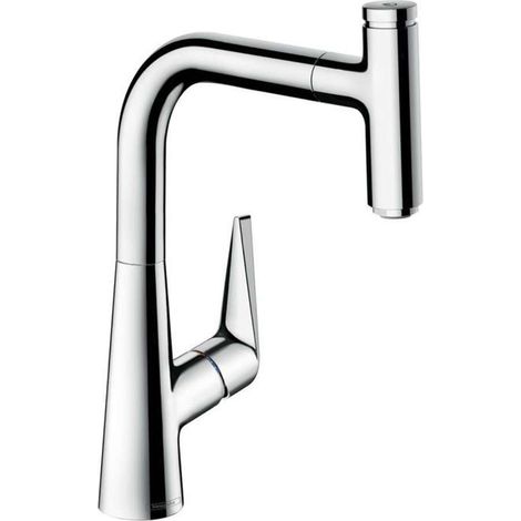 Hansgrohe Talis Select M51 - Miscelatore monocomando 220 per lavello con erogatore estraibile, cromato 72822000 (1/3)