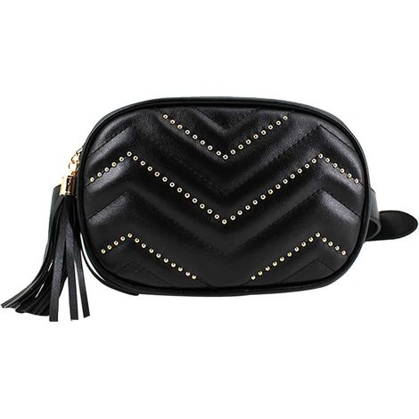 Sac de taille à rivets pour dames (noir) (1/2)