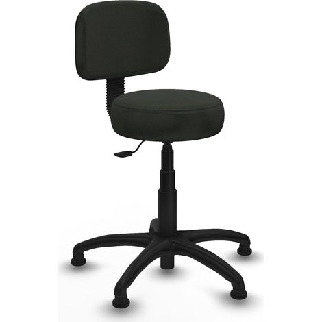 Silla Llanos giratorio bali negro base poliamida 600 topes