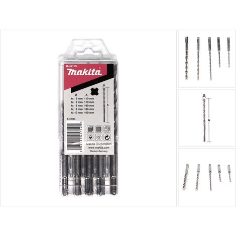 Set di punte Makita SDS-VPlus 5 pezzi per trapano a percussione SDS-Plus ( B-49133 )