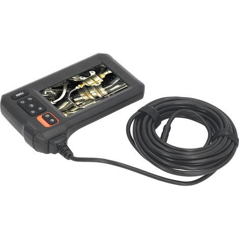 Endoscope industriel avec objectif de 8 mm, caméra d'inspection endoscopique industrielle et écran HD pour la maintenance automobile (1/5)