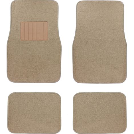 4 Tapis Moquette Premium - Beige Tissu (1/4)