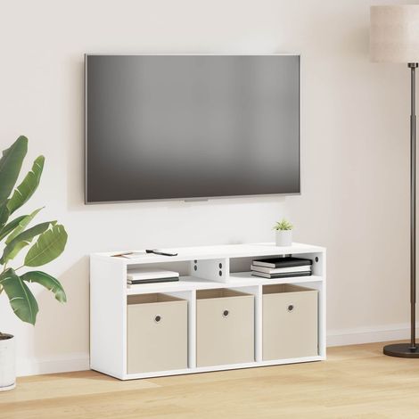vidaXL Lowboard con cassetto Bianco 87 x 27,5 x 43 cm