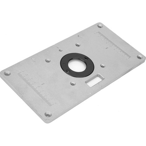 Frästisch-Einsatz aus Aluminiumlegierung mit Ring für die Holzbearbeitung, 235 mm x 120 mm x 8 mm (1/5)