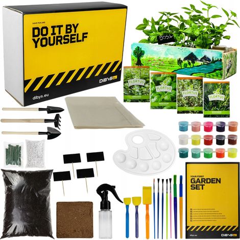 Set per erbario Dibys - Il mio primo giardino di erbe aromatiche
