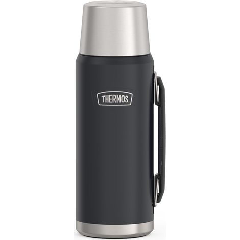 THERMOS ICON BEVERAGE BOTTLE 1,20 l, grigio/grafite mat, thermos da 1200 ml, thermos con manico, 24 h caldo/24 h freddo, lavabile in lavastoviglie, assolutamente ermetico, senza BPA (1/5)