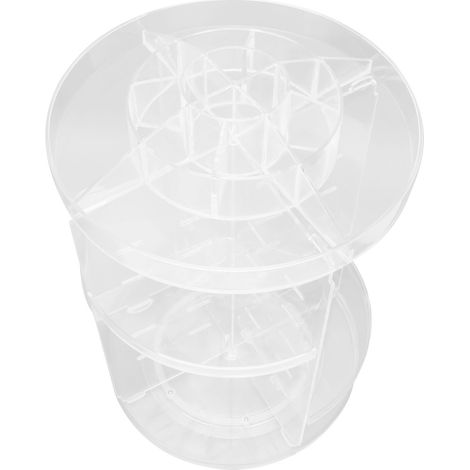 Make-up-Organizer, 360° drehbare Kosmetikbox, geräumiges Schmuckregal aus Acryl (1/5)