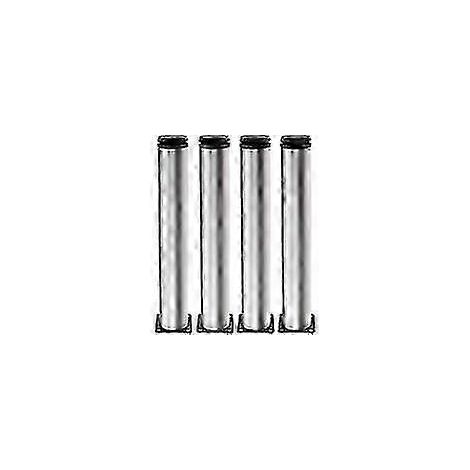 Pieds de table réglables en acier inoxydable de 350 mm, adaptés aux armoires, tables et autres meubles finition brossée hauteur réglable de 0 à 15 mm. (1/5)