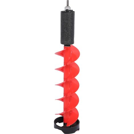 Tarière glace 8 pouces, nylon/carbure, flottante Lame tranchante, adaptable perceuse électrique, récupération facile sur eaux profondes (1/5)