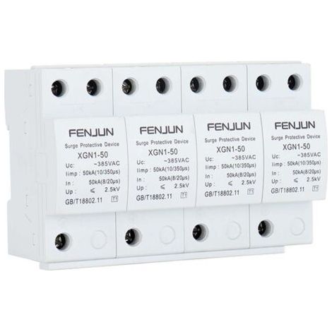 Protector contra sobretensiones doméstico de 220 V, 1 unidad, 3P/50KA, dispositivo de protección contra sobretensiones de bajo voltaje (1/4)