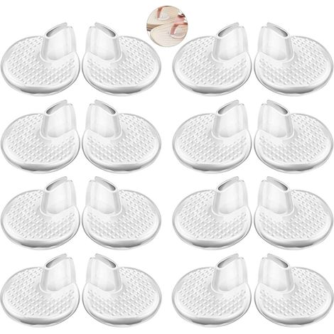 Lot de 8 coussinets en silicone anti-frottement pour tongs, protège-orteils antidérapants et anti-douleur, protection des pieds (1/5)