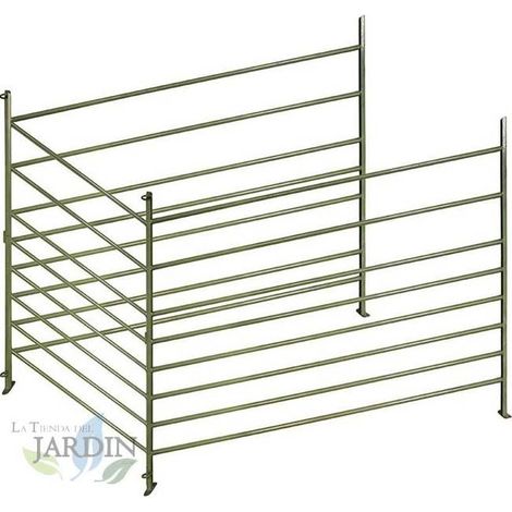 Valla cercado agricola sin respaldo para Animales de granja 100x150x108 cm. Valla metalica para delimitar terrenos