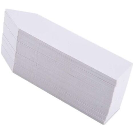 Pack de 100 Panneaux de Plantes, Bouchons de Plantes 10x2CM, Bouchons de Jardin en Plastique, étiquetage D'étiquettes de Plantes, Panneaux à Base de Plantes, étiquetage de Panneaux de(Blanc) (1/5)