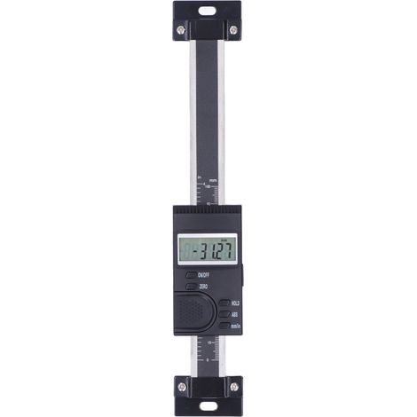 Pied à coulisse vertical à vernier étanche IP45 avec échelle linéaire numérique et écran LCD pour fraiseuses 0‑100 mm / 0,0‑3,9 po