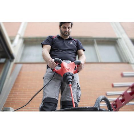 Rubi – Malaxeur électrique 1800W – Couple 28Nm pour matériaux denses – Valise de transport incluse – Pour chantiers professionnels