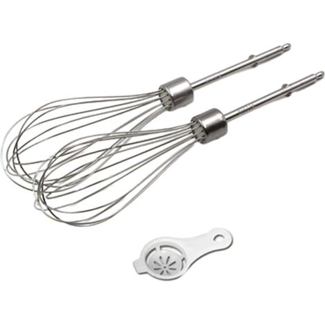 Pour batteur à œufs de rechange avec fouet à main (12 tiges métalliques) (1/5)