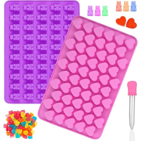 moldes de silicona para caramelos con forma de osito de goma. (1/5)