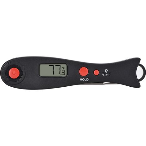 BBQ Holzkohlegrill, Smoker, Temperaturanzeige, Grillthermometer (Schwarz und Rot) (1/5)