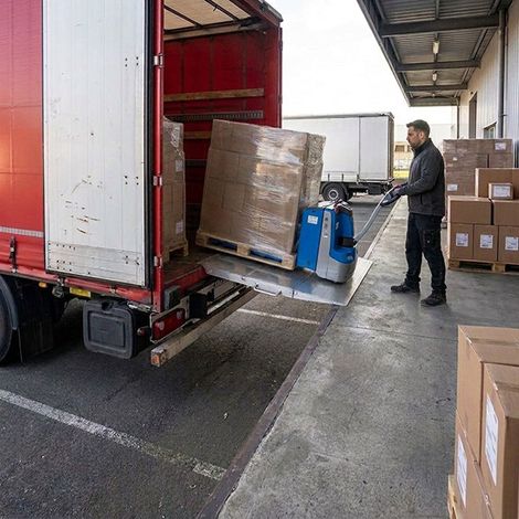 Rampe de quai de chargement mobile - Longueur : 877 mm / Largeur : 1250 mm - Charge max 4550kg - Vendue à l'unité - MS0402TL/0875/1250 (1/5)
