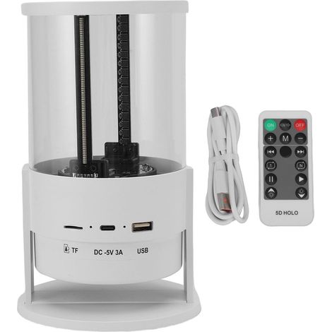 Ventilateur Hologramme 3D, 1080p Holographic Holographic Advertising Afficher Le Ventilateur LED à Deux Feuilles avec Contrôle D'application WiFi, Carte Mémoire 8G, pour Les (1/5)