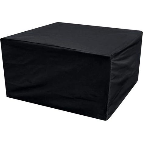 AGE Couverture carrée de meubles d'extérieur table en rotin imperméable couverture de meubles de patio de jardin cubique 120x120x74cm (1/5)