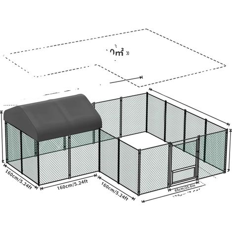 Poulailler, Design à Entrée, Couverture Résistante aux Intempéries, XL (1/2)